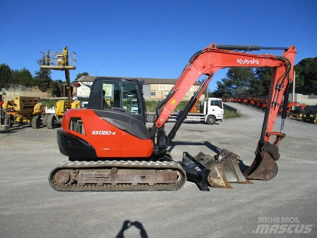 Kubota KX 080-4 Midigraafmachines 7t - 12t