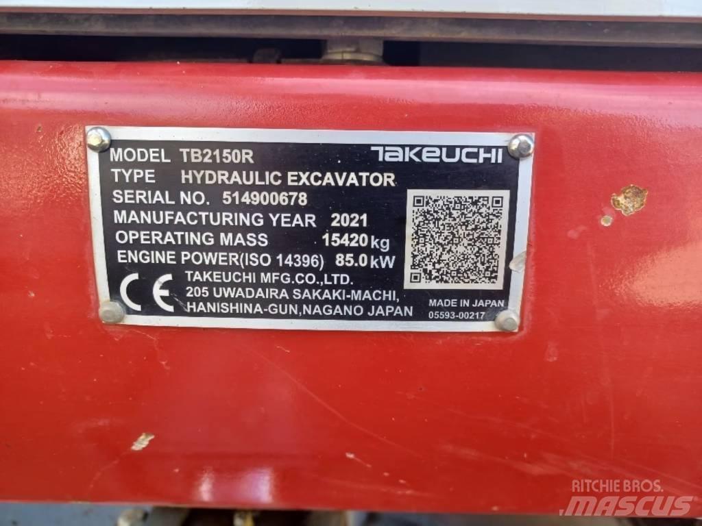 Takeuchi TB 2150 R Rupsgraafmachines