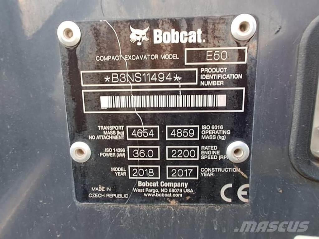 Bobcat E50 Minigraafmachines < 7t