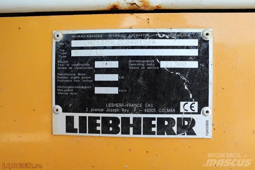 Liebherr R 922 LC Rupsgraafmachines