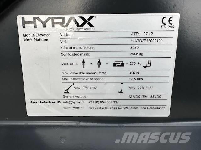Hyrax ATDe 27.12 Telescoophoogwerkers