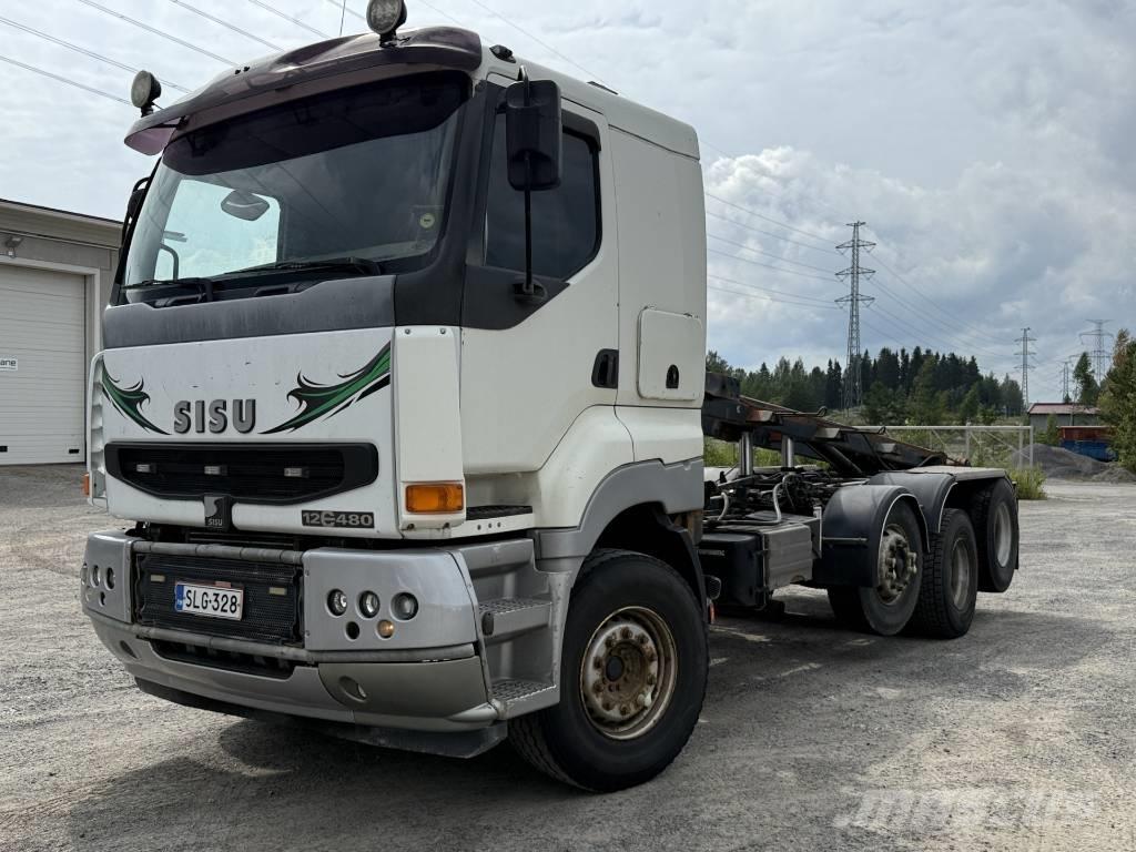Sisu E12M Containertrucks met kabelsysteem