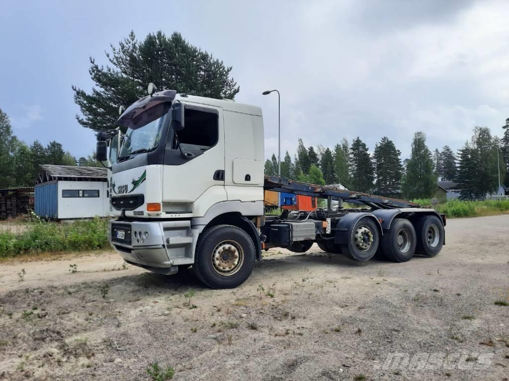 Sisu E12M Containertrucks met kabelsysteem
