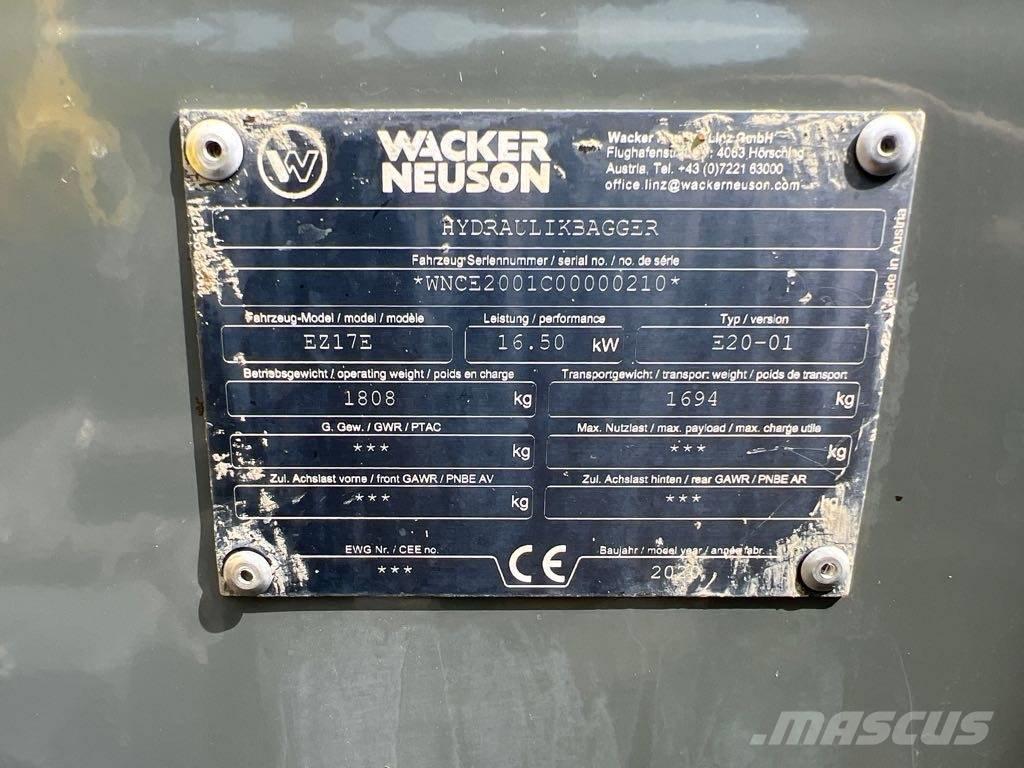 Wacker Neuson EZ17e Rupsgraafmachines
