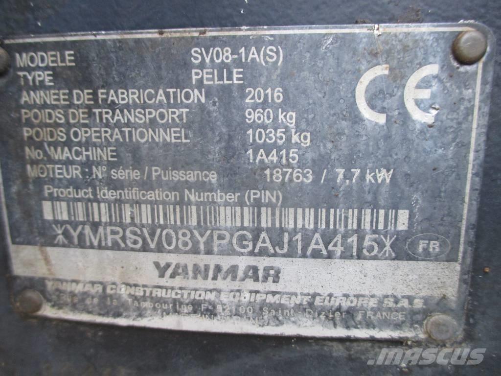 Yanmar SV 08-1 A Minigraafmachines < 7t