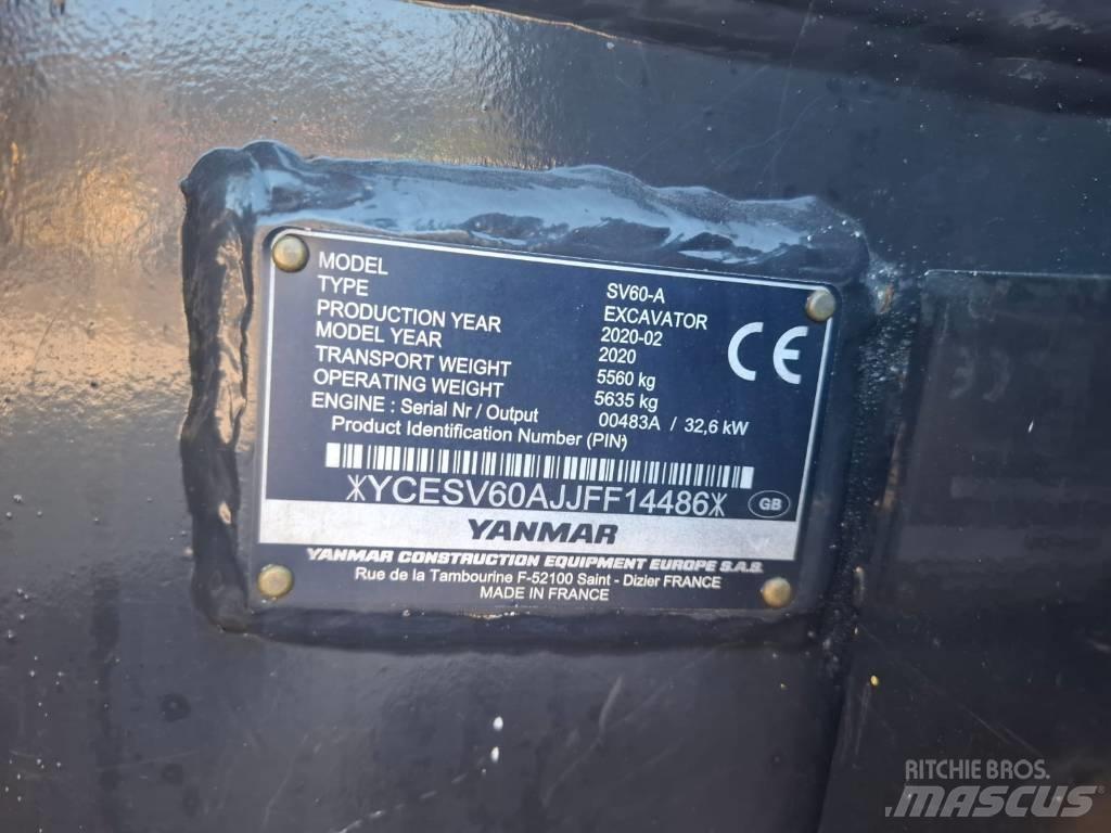 Yanmar SV 60 A Midigraafmachines 7t - 12t