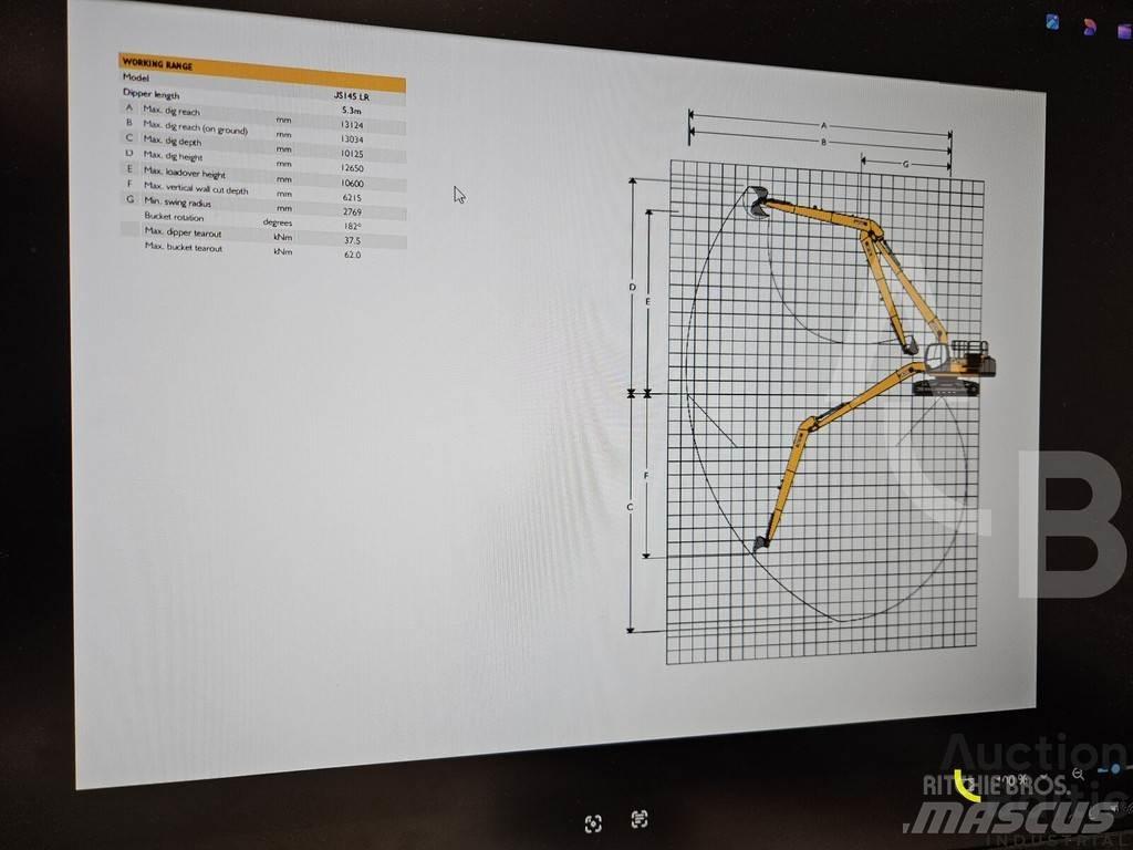 JCB JS 145 LR Rupsgraafmachines