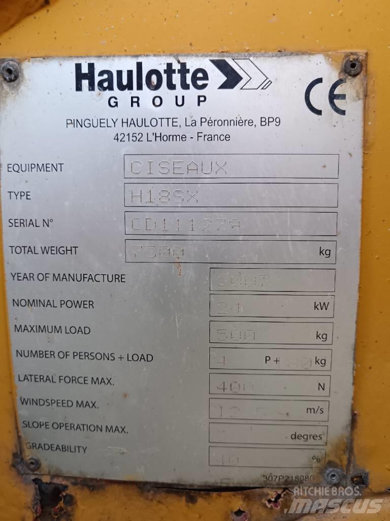 Haulotte H 18 SX Schaarhoogwerkers