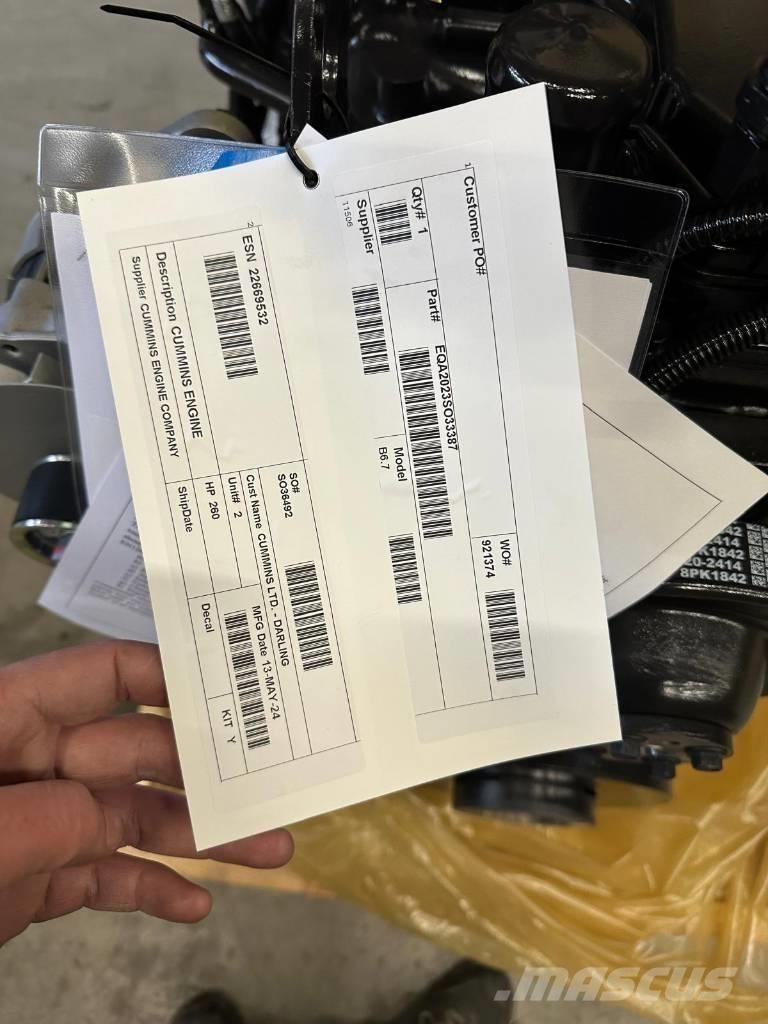 Cummins B6.7 FR95884 Landbouw - overige