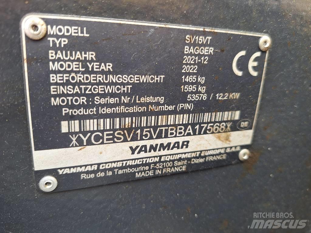 Yanmar SV 15 Minigraafmachines < 7t