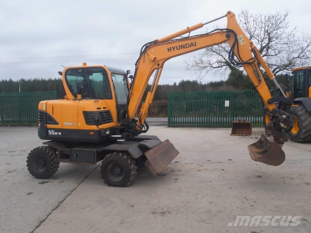 Hyundai R55 W-9 Wielgraafmachines