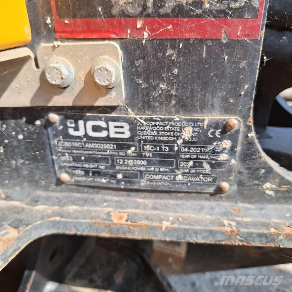 JCB 16 C-1 Minigraafmachines < 7t