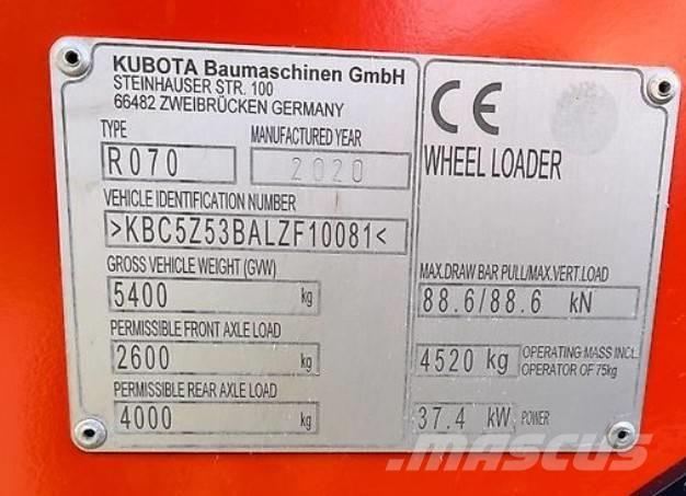 Kubota R 070 Wielladers