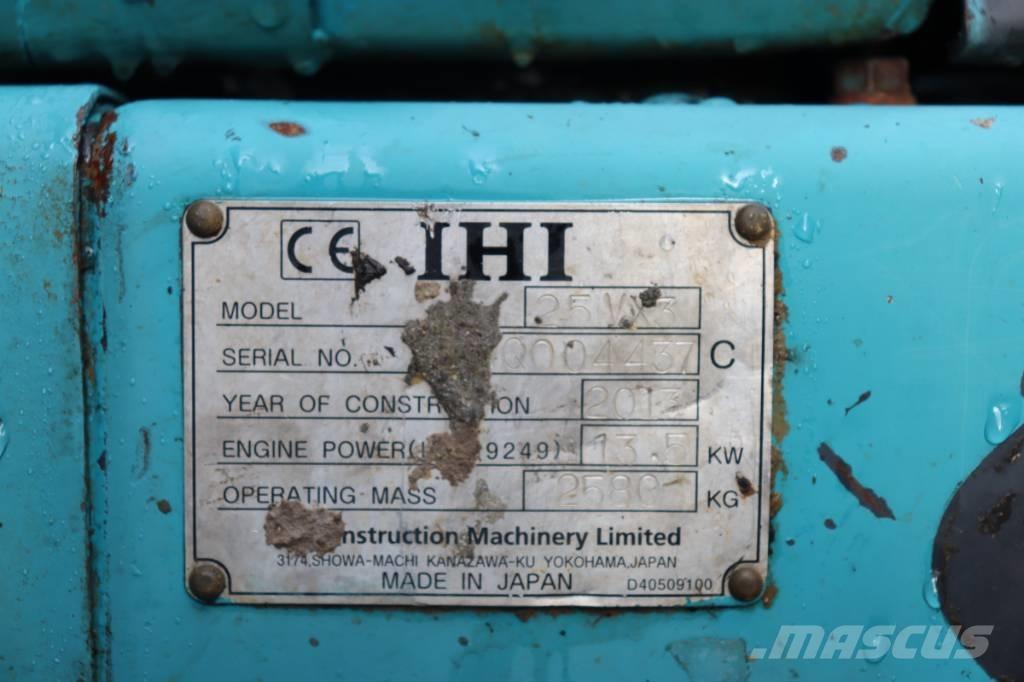 IHI 25 VX 3 Minigraafmachines < 7t