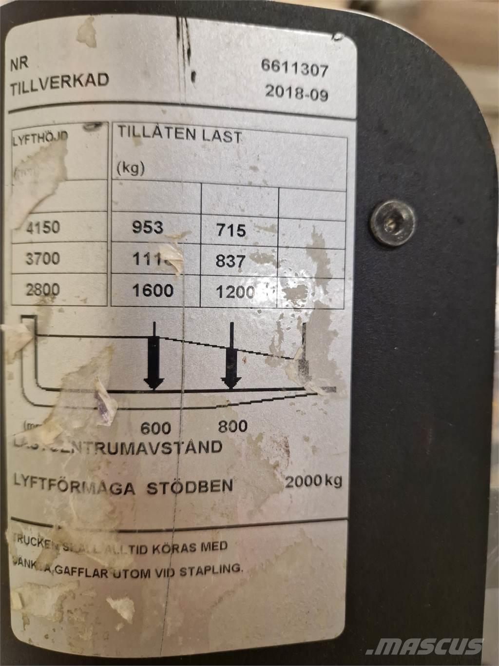 Toyota SPE160L Meeloop stapelaar