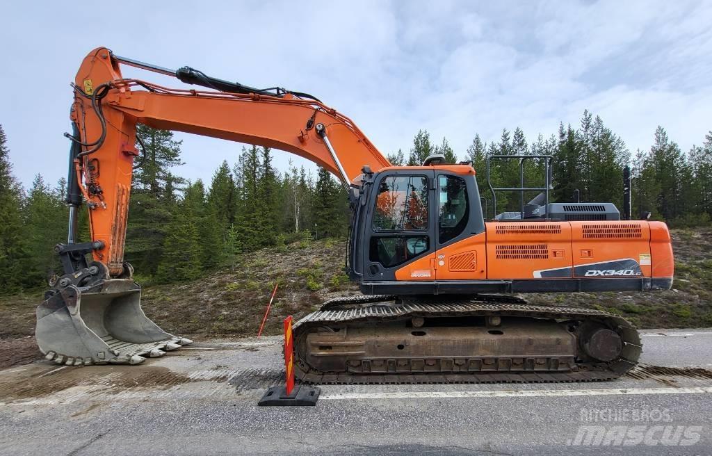 Doosan DX 340 LC Rupsgraafmachines