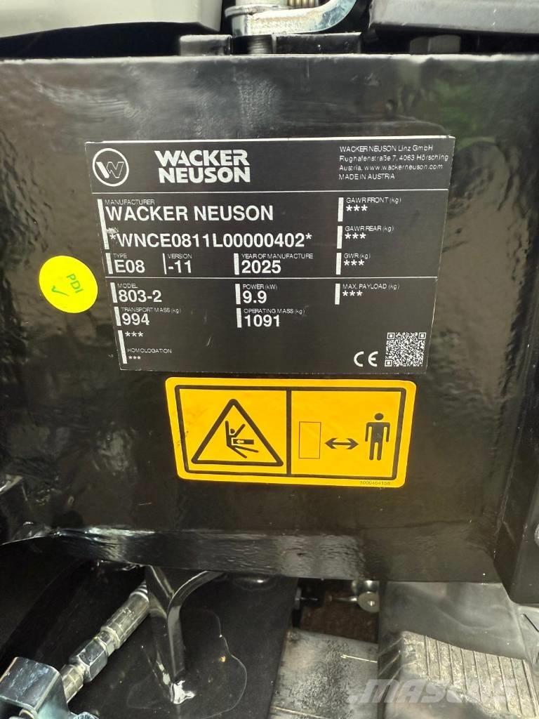 Wacker Neuson 803 Minigraafmachines < 7t