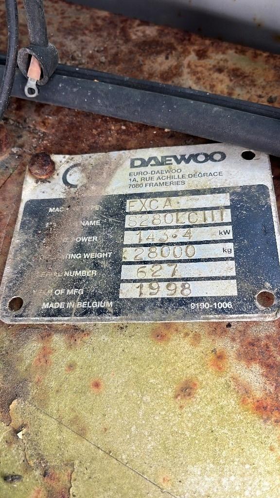 Daewoo Solar 280 LC Rupsgraafmachines