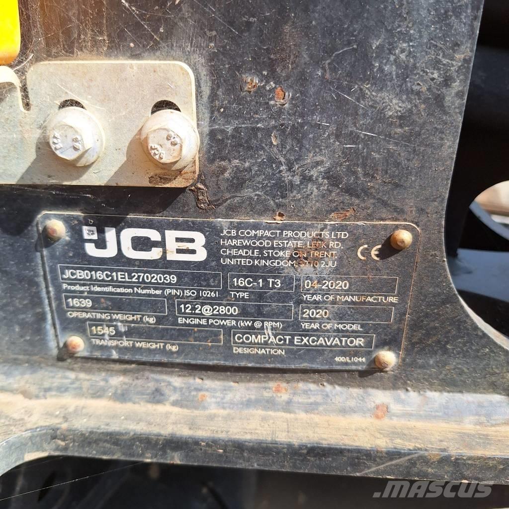 JCB 16 C-1 Minigraafmachines < 7t