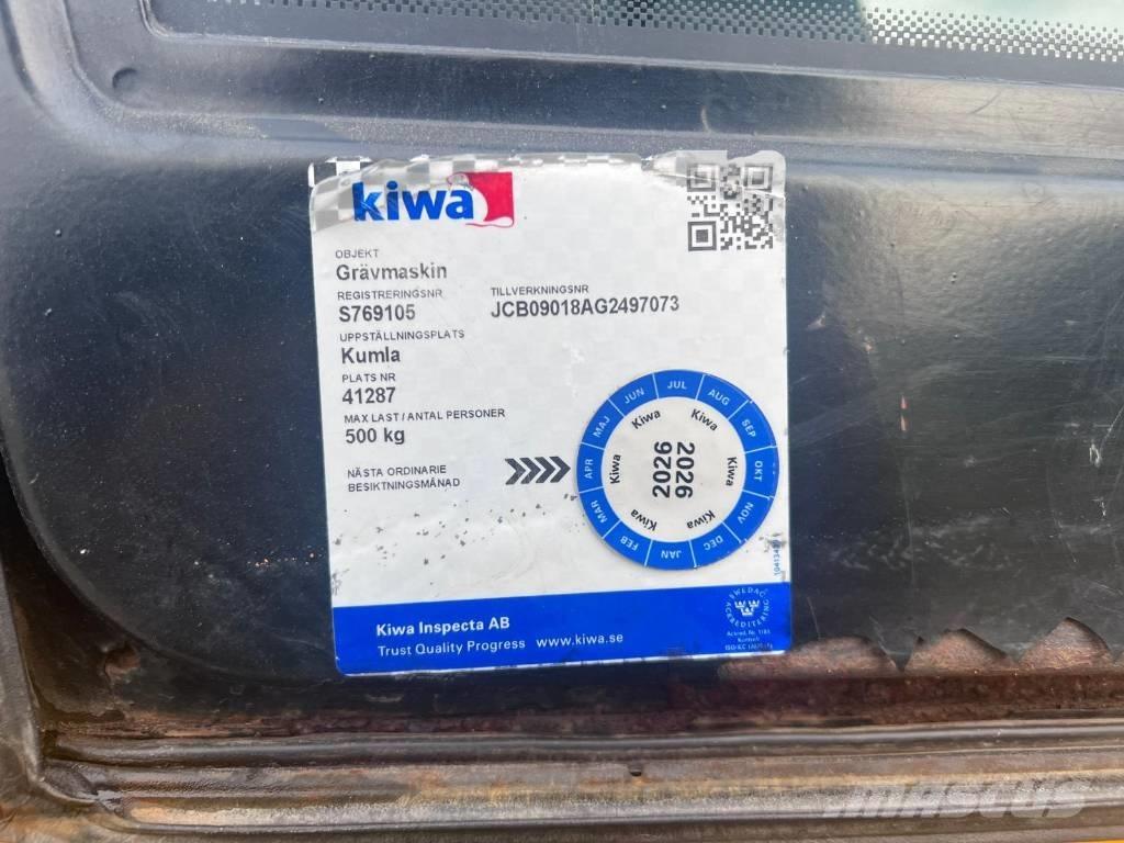 JCB 8018 Minigraafmachines < 7t