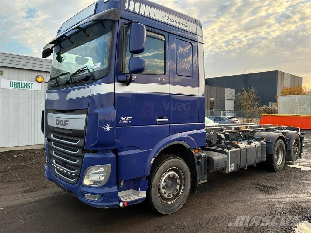DAF XF 510 FAN Containertrucks met kabelsysteem