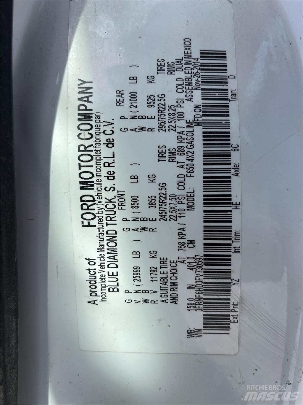 Ford F650 XL SD Water tankwagens