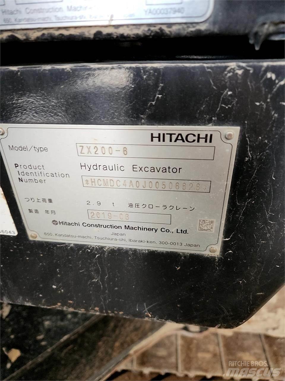 Hitachi ZX200-6 Rupsgraafmachines