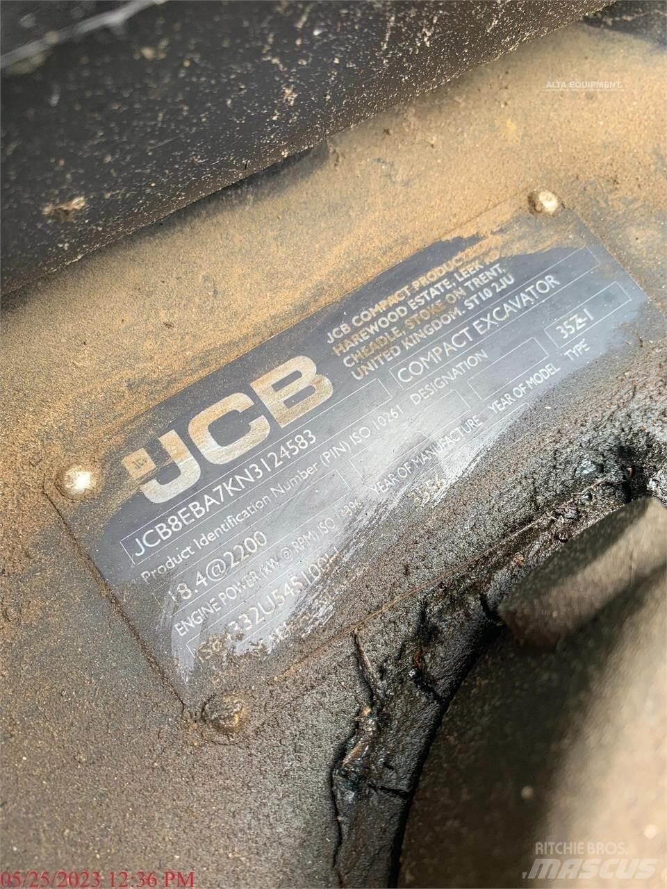 JCB 35Z-1 Minigraafmachines < 7t