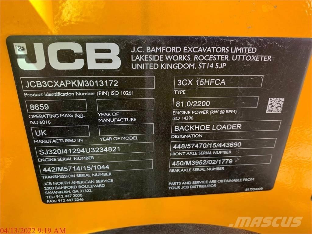 JCB 3CX15 SUPER Graaf-laadcombinaties