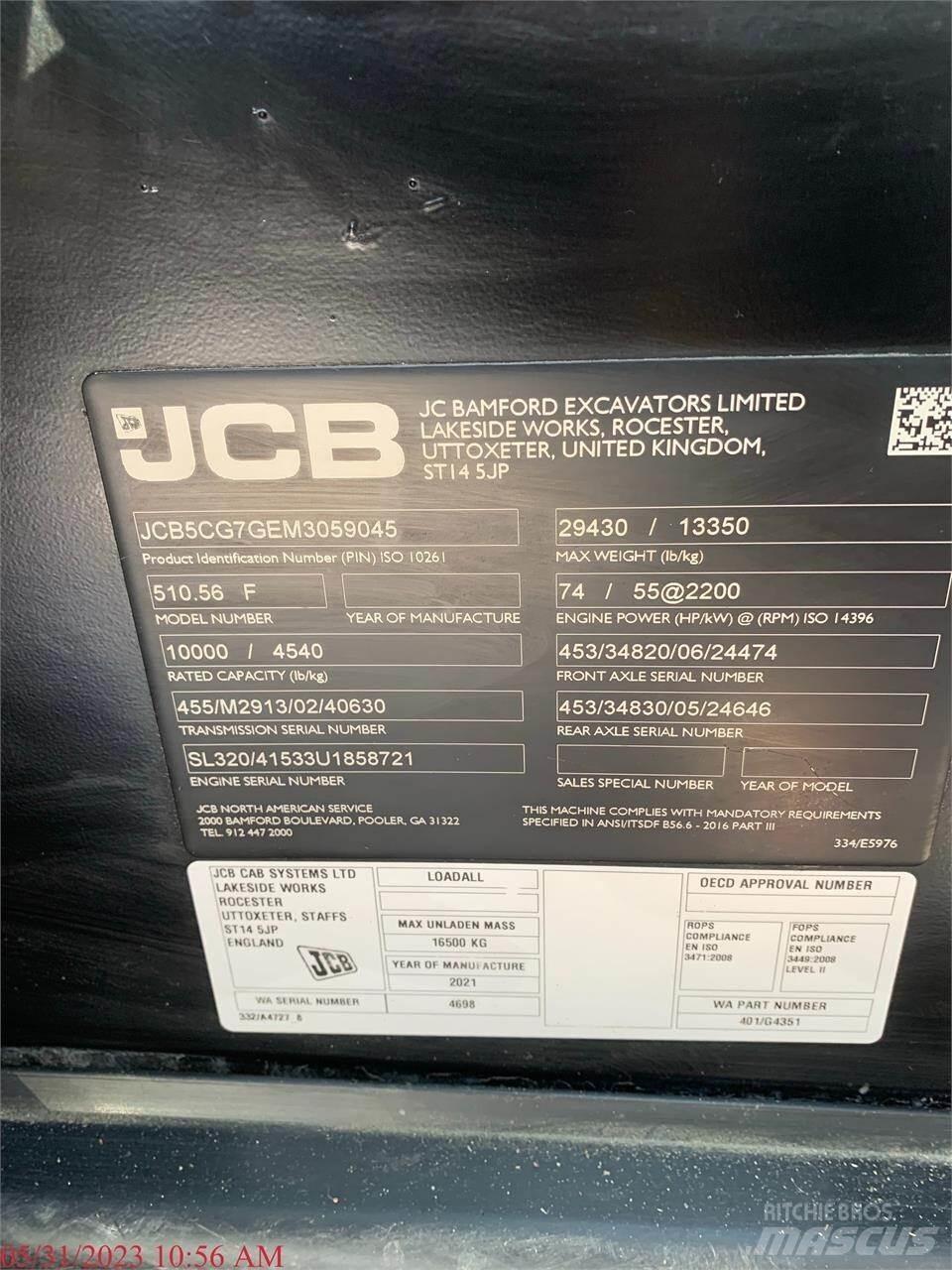JCB 510-56 Verreikers