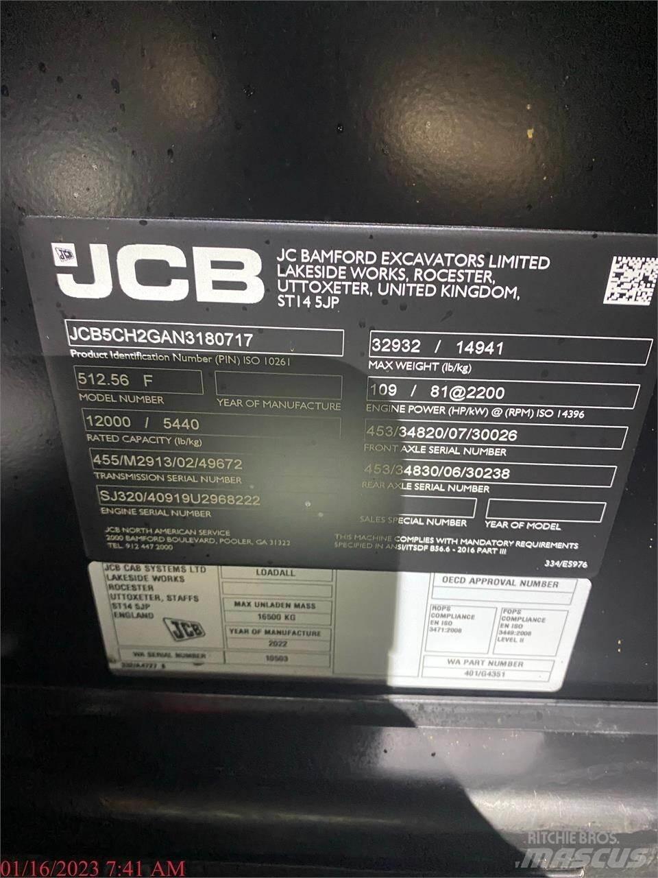 JCB 512-56 Verreikers