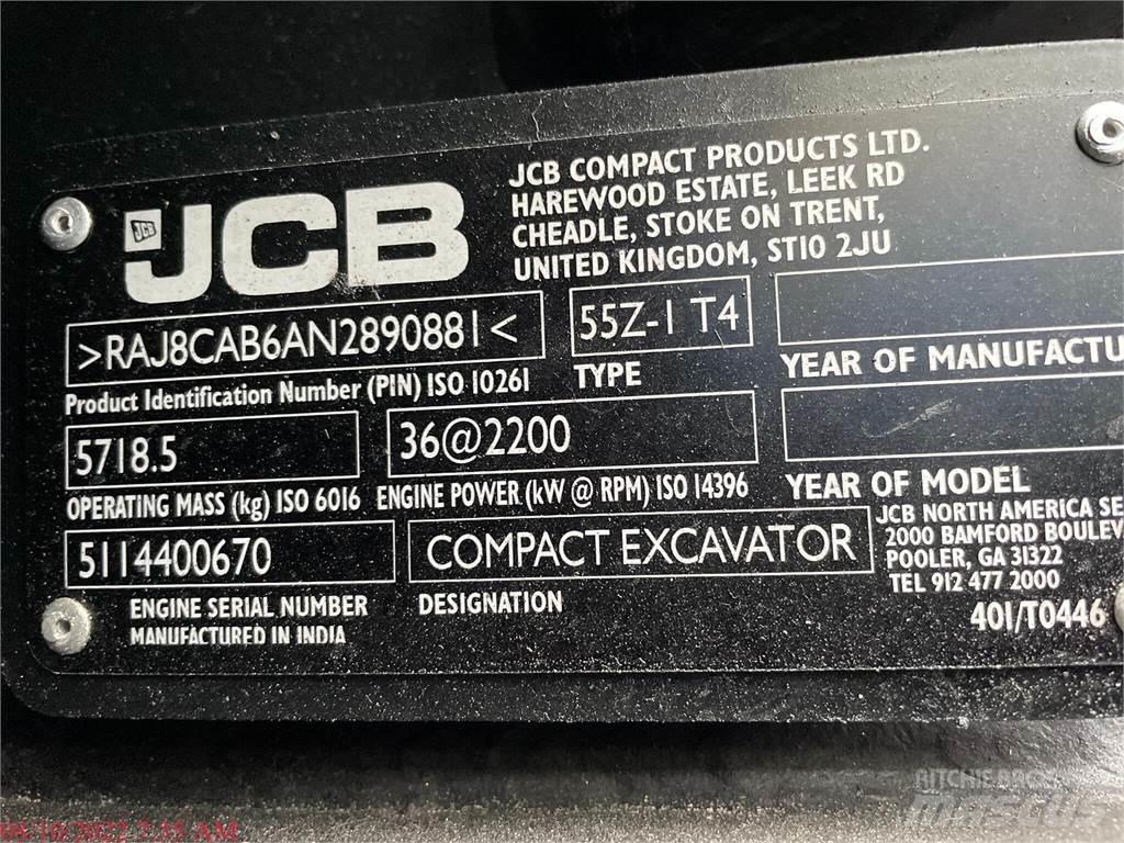 JCB 55Z-1 Minigraafmachines < 7t