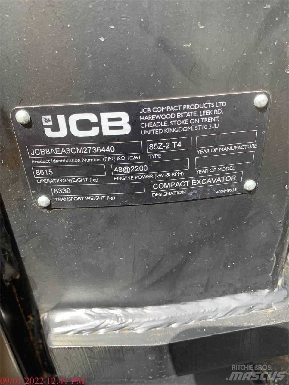 JCB 85Z-2 Rupsgraafmachines