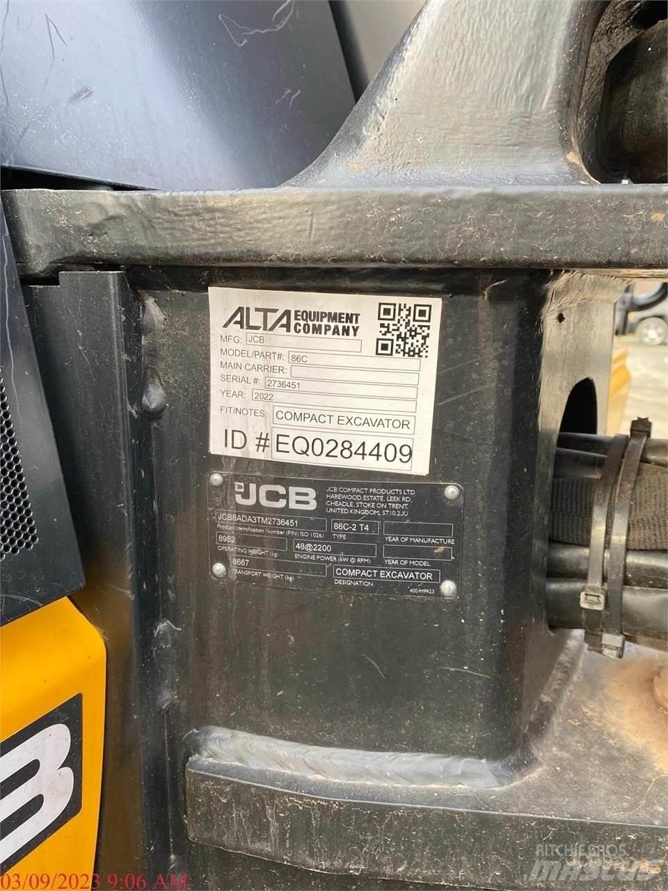 JCB 86C-2 Rupsgraafmachines