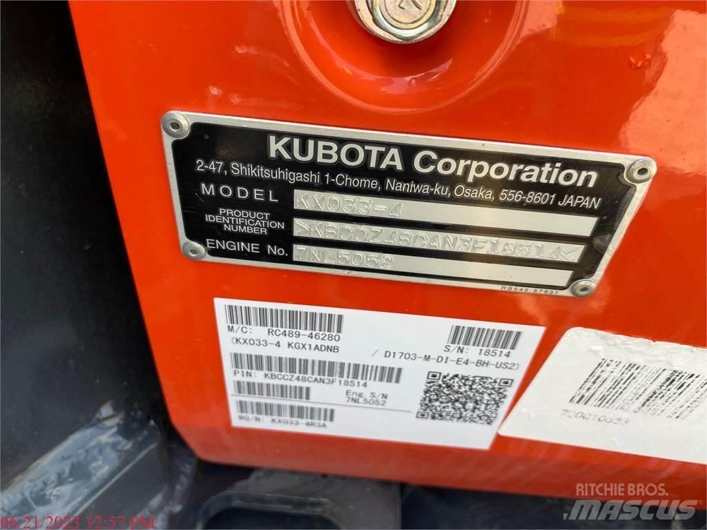 Kubota KX033-4 Minigraafmachines < 7t
