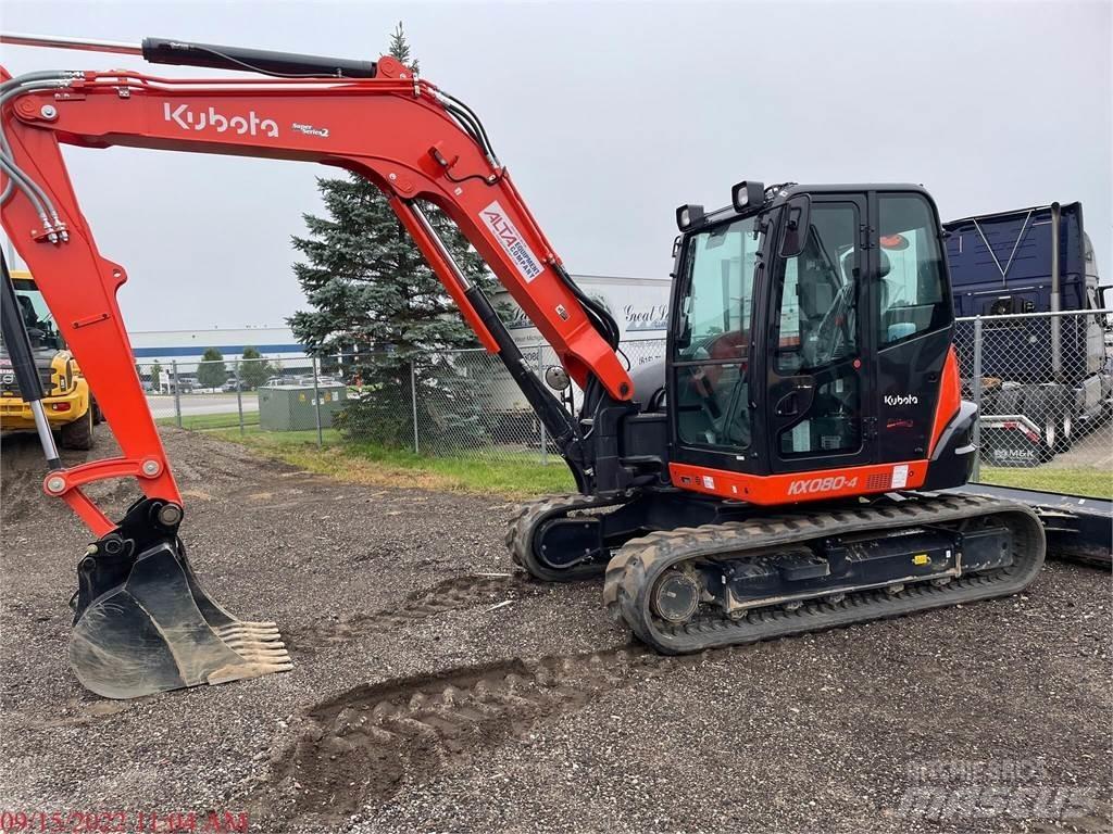 Kubota KX080-4 Rupsgraafmachines