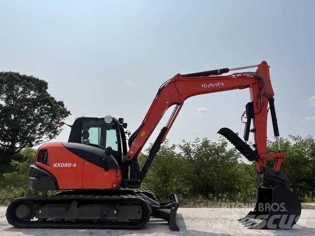 Kubota KX080-4A Rupsgraafmachines
