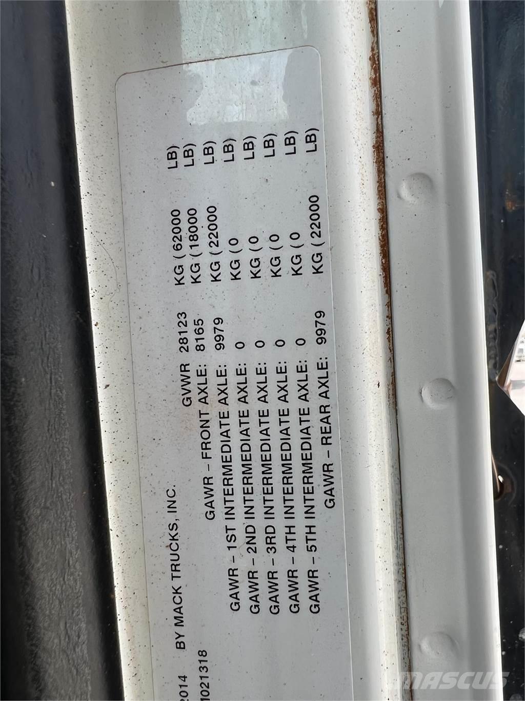 Mack GRANITE GU713 Bouw - Overige