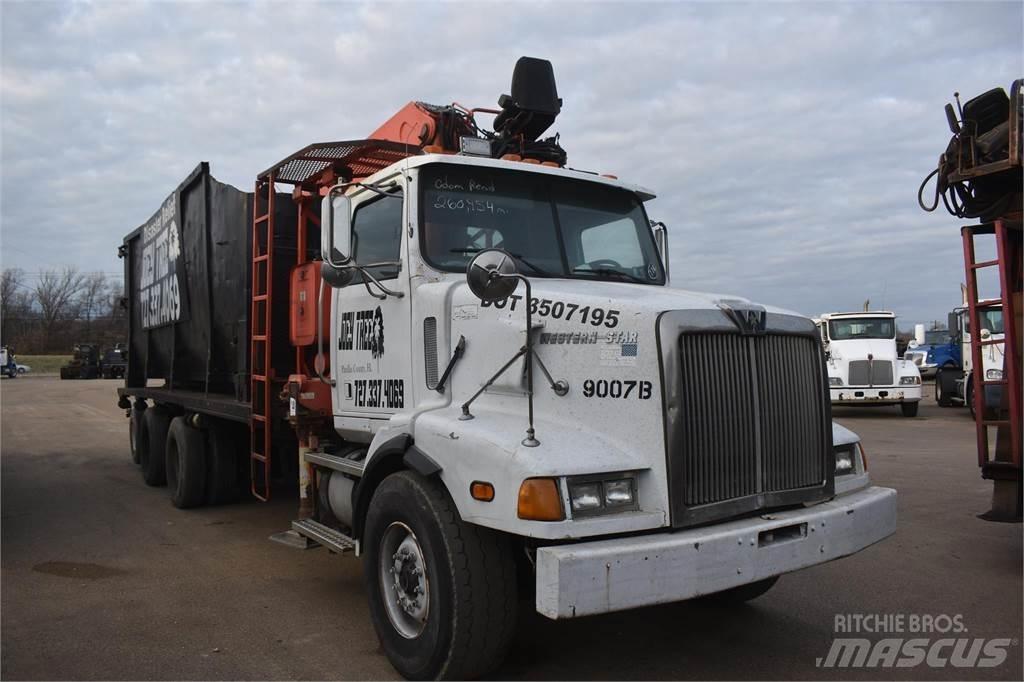Western Star 5800 Vlakke laadvloer met kraan