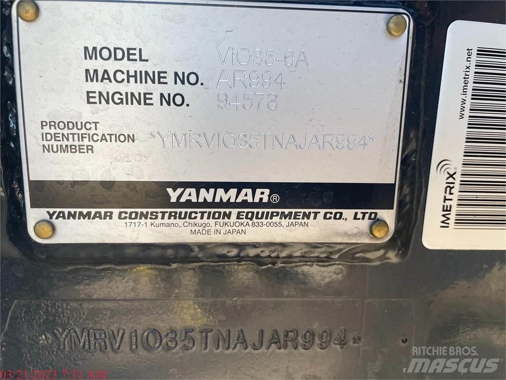 Yanmar VIO35-6A Minigraafmachines < 7t