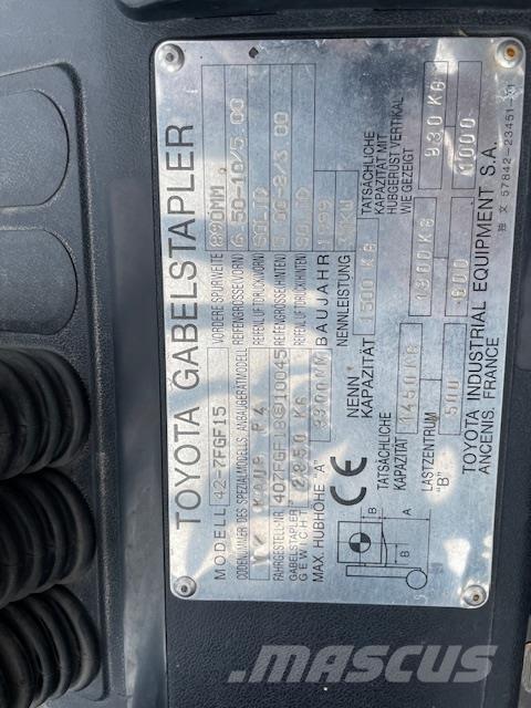 Toyota 42-7FGF15 LPG heftrucks