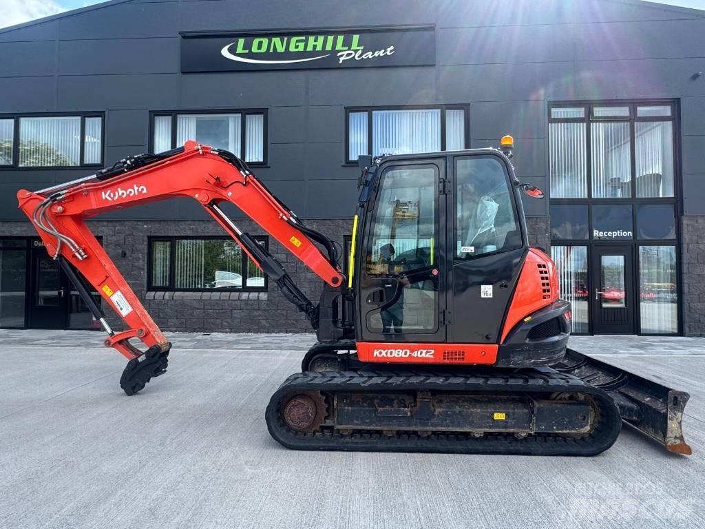 Kubota KX 080-4 Midigraafmachines 7t - 12t