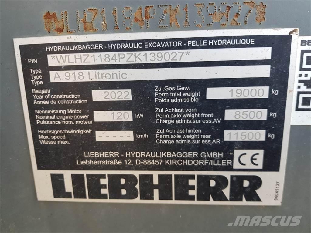 Liebherr A918 Wielgraafmachines