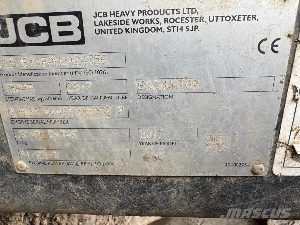 JCB JS 145 LC Rupsgraafmachines