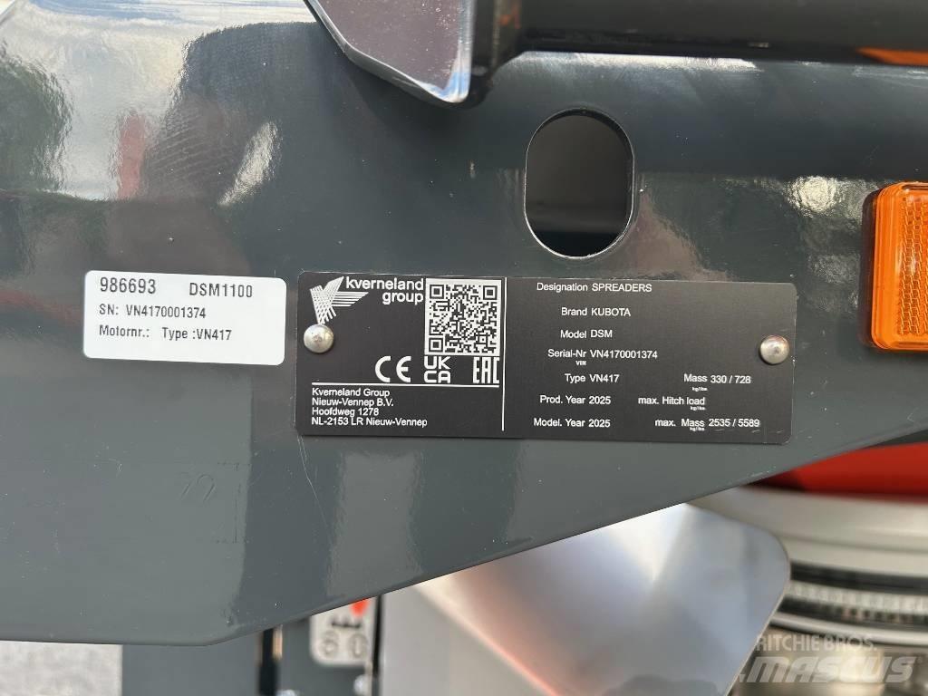 Kubota DSM 1100 Kunstmeststrooiers