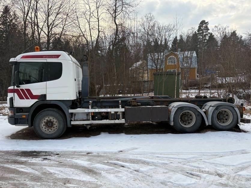 Scania G124 440 Containertrucks met kabelsysteem