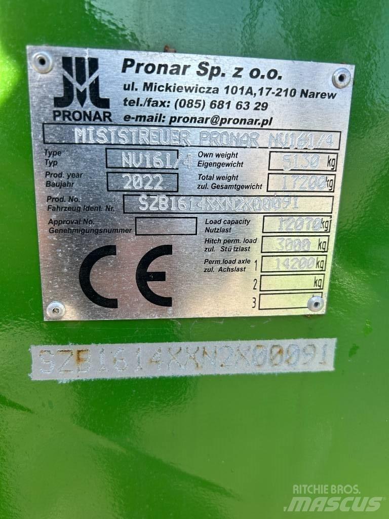 Pronar NV 161-4 Mestverspreider