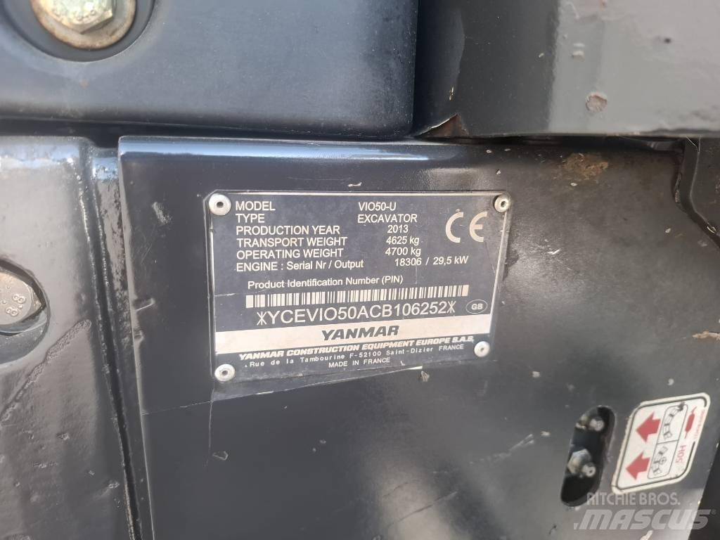 Yanmar Vio 50 U Minigraafmachines < 7t