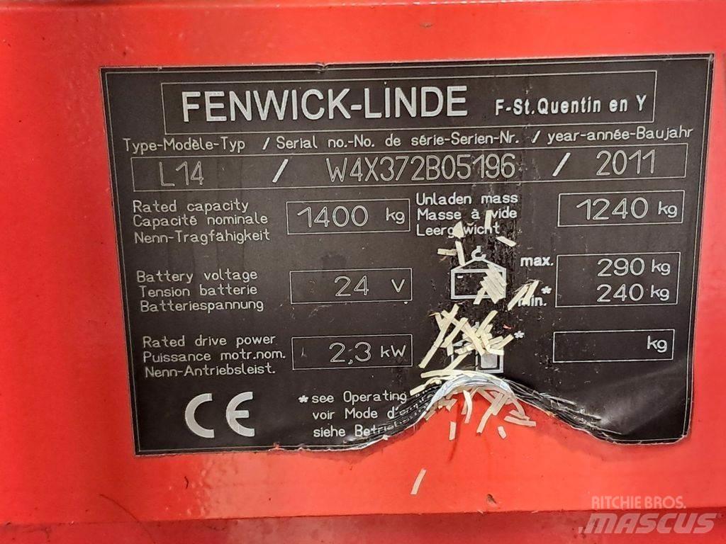 Linde L14 Meeloop stapelaar