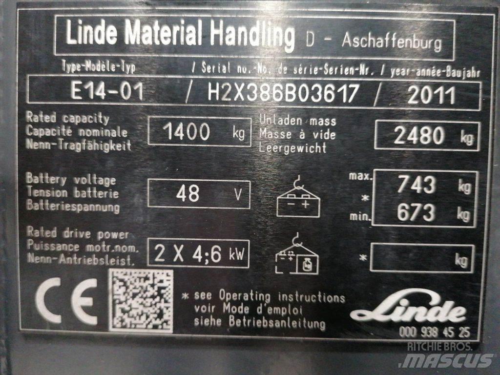 Linde E14-01 Elektrische heftrucks